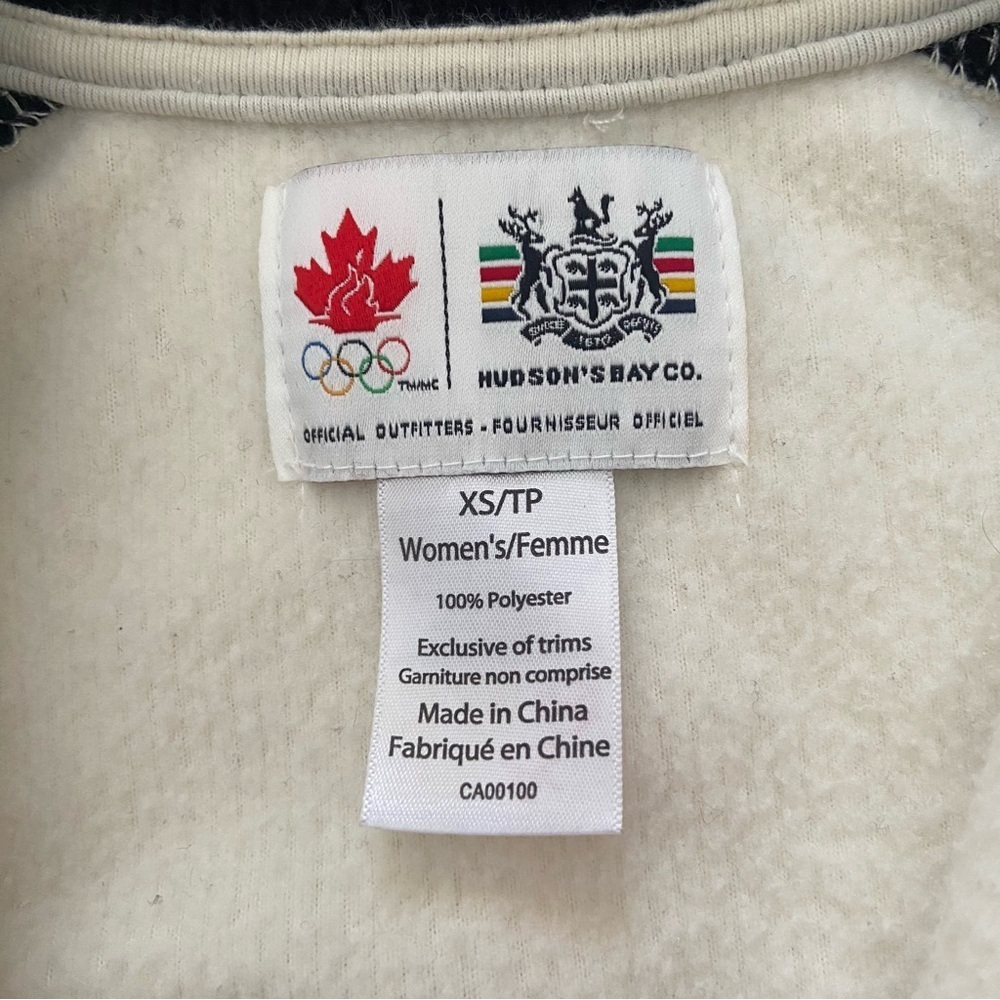 HBC Vancouver 2010 Team Canada Olympic Quarter Zip Sweater - Picture 6 of 13